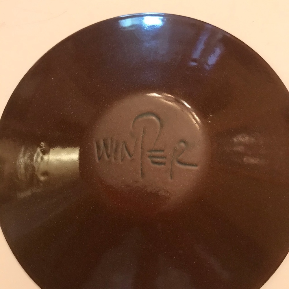 Mid Century Enamel Decorative Bowl - Picture 7 of 8